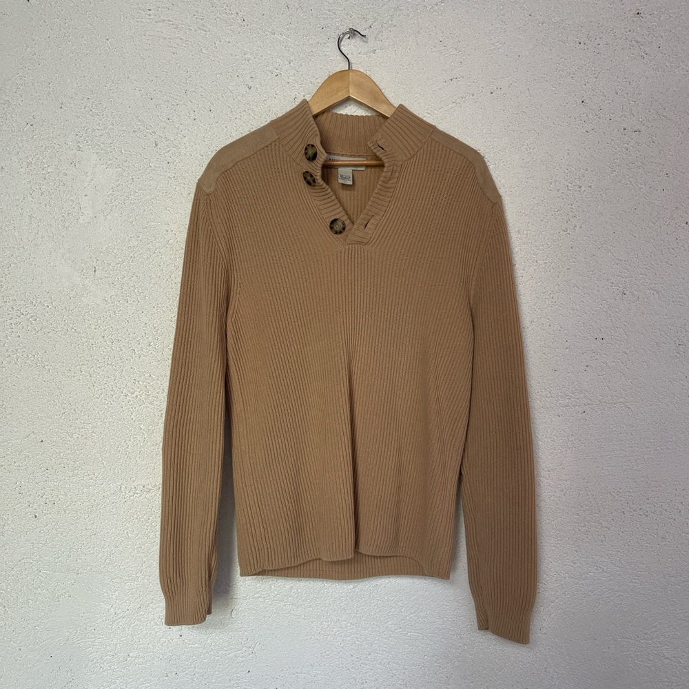 Banana republic tan cardigan sweater